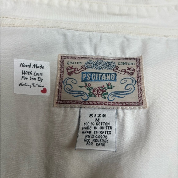 MICHAEL JACKSON GRAPHIC PRINT VINTAGE FRINGE KING OF POP SHIRT/ SHACKET SZ M - Picture 7 of 7